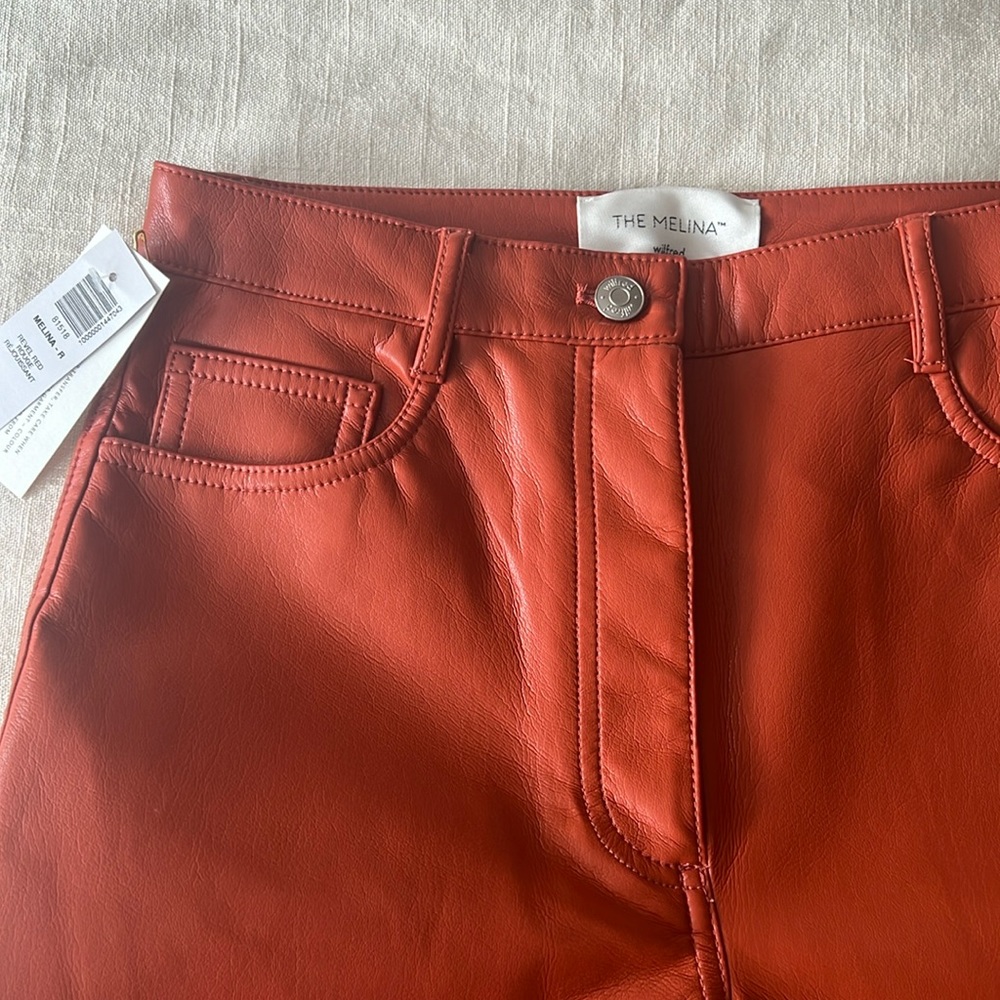 Aritzia NWT Melina Pants in Revel Red Size 6
